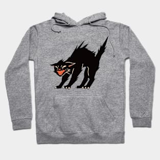 Angry Black Cat Hoodie